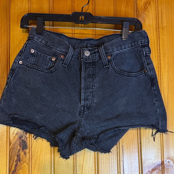Levi's Pants - Levi's 501 Black Denim Women's Shorts